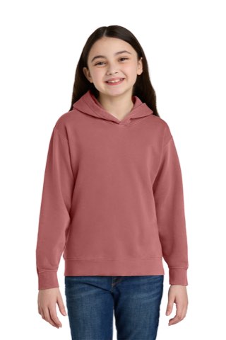 Youth Lightweight Hooded Sweatshirt - Comfort Colors 1467Y, ready for custom embroidery or printing