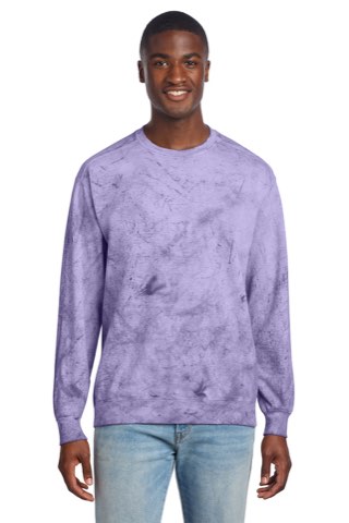 Color Blast Crewneck Sweatshirt - Comfort Colors 1545, ready for custom embroidery or printing