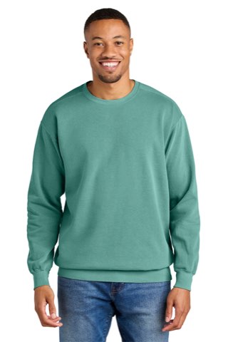 Ring Spun Crewneck Sweatshirt - Comfort Colors 1566, ready for custom embroidery or printing