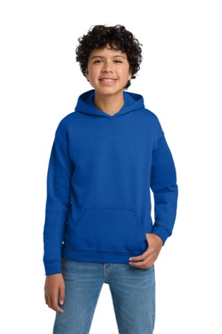 Youth Heavy Blend Hooded Sweatshirt - Gildan 18500B, ready for custom embroidery or printing