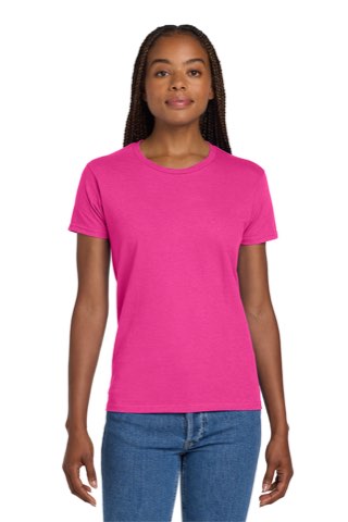Women's Ultra Cotton 100% US Cotton T-Shirt - Gildan 2000L, ready for custom embroidery or printing