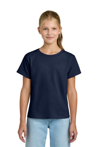 Youth Light Cotton Tee - Gildan 3000B, ready for custom embroidery or printing