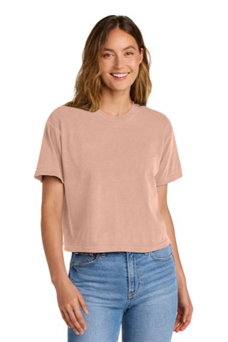 Women's Heavyweight Boxy Tee - Comfort Colors 3023CL, ready for custom embroidery or printing