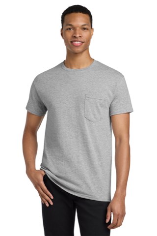 Heavy Cotton 100% Cotton Pocket T-Shirt - Gildan 5300, ready for custom embroidery or printing