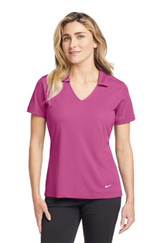 Women's Dri-FIT Vertical Mesh Polo - Nike 637165, ready for custom embroidery or printing