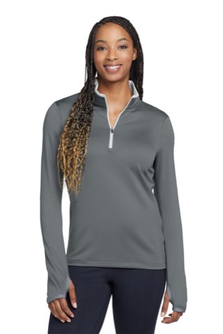 Women's Dri-FIT Stretch 1/2-Zip Cover-Up - Nike 779796, ready for custom embroidery or printing