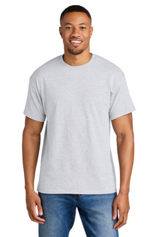 DryBlend 50 Cotton/50 Poly T-Shirt - Gildan 8000, ready for custom embroidery or printing