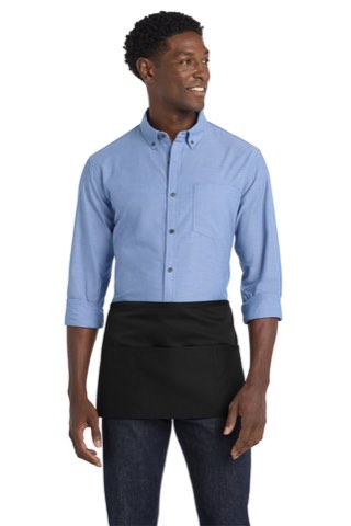 Easy Care Waist Apron with Stain Release - Port Authority A702, ready for custom embroidery or printing