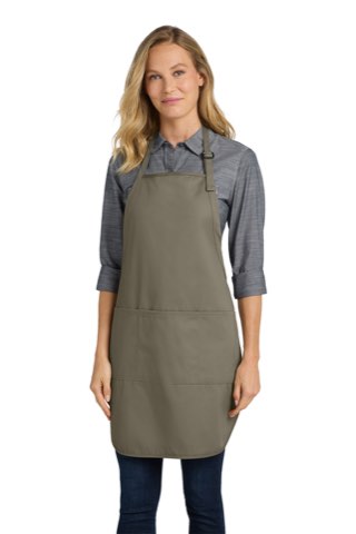 Easy Care Full-Length Apron with Stain Release - Port Authority A703, ready for custom embroidery or printing