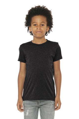 Youth Triblend Short Sleeve Tee - Bella+Canvas BC3413Y, ready for custom embroidery or printing