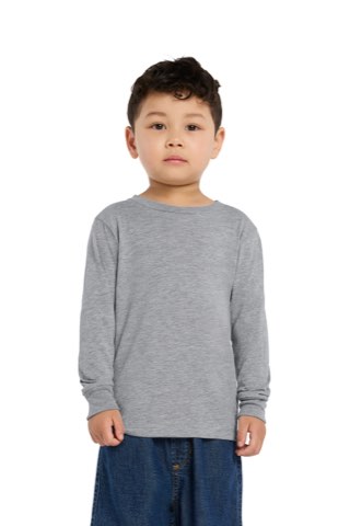 Toddler Jersey Long Sleeve Tee - Bella+Canvas BC3501T, ready for custom embroidery or printing