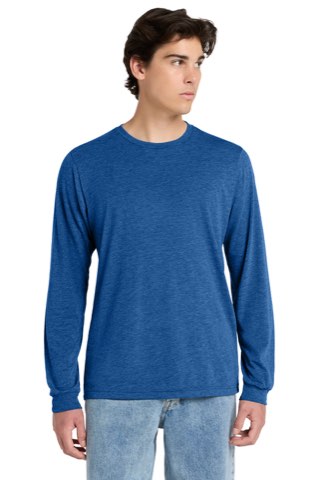 Unisex Triblend Long Sleeve Tee - Bella+Canvas BC3513, ready for custom embroidery or printing
