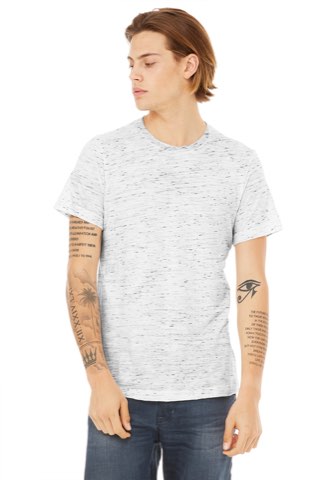 Unisex Poly-Cotton Short Sleeve Tee - Bella+Canvas BC3650, ready for custom embroidery or printing