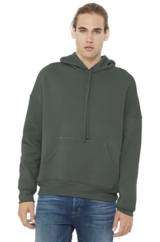 Unisex Sponge Fleece Pullover DTM Hoodie - Bella+Canvas BC3729, ready for custom embroidery or printing