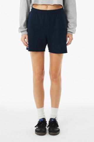 Women's Cutoff Sweatshort - Bella+Canvas BC3787, ready for custom embroidery or printing
