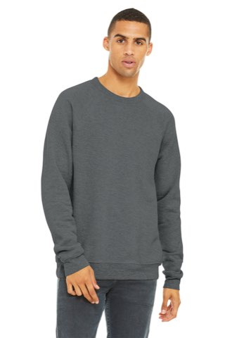 Unisex Sponge Fleece Raglan Sweatshirt - Bella+Canvas BC3901, ready for custom embroidery or printing