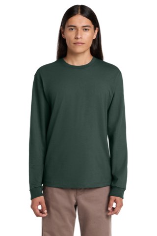 Unisex 7.5-Ounce Heavyweight Long Sleeve Tee - Bella+Canvas BC4651, ready for custom embroidery or printing