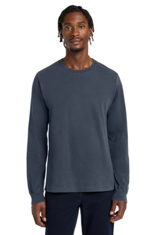 Unisex Heavyweight Garment-Dyed Long Sleeve Tee - Bella+Canvas BC4851GD, ready for custom embroidery or printing