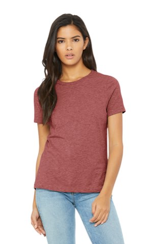 Women's Relaxed CVC Tee - Bella+Canvas BC6400CVC, ready for custom embroidery or printing