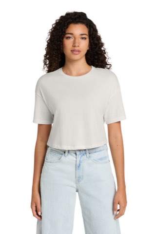 Women's Jersey Crop Tee - Bella+Canvas BC6482, ready for custom embroidery or printing