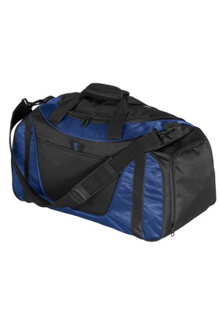 Small Two-Tone Duffel - Port Authority BG1040, ready for custom embroidery or printing