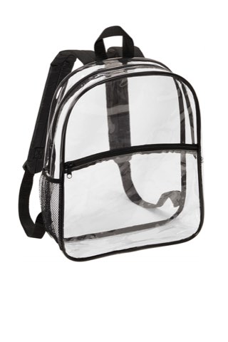 Clear Backpack - Port Authority BG230, ready for custom embroidery or printing