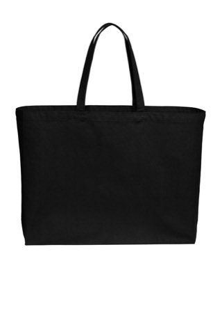 Cotton Canvas Jumbo Tote - Port Authority BG427, ready for custom embroidery or printing
