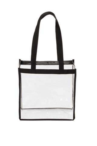 Clear Stadium Tote - Port Authority BG430, ready for custom embroidery or printing