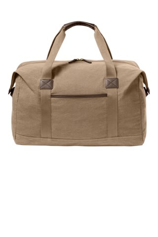 Washed Canvas Duffel - Port Authority BG8030, ready for custom embroidery or printing