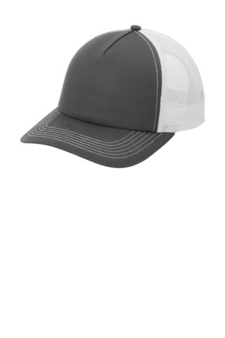 Low-Profile Snapback 5-Panel Trucker Cap - Port Authority C405LP, ready for custom embroidery or printing