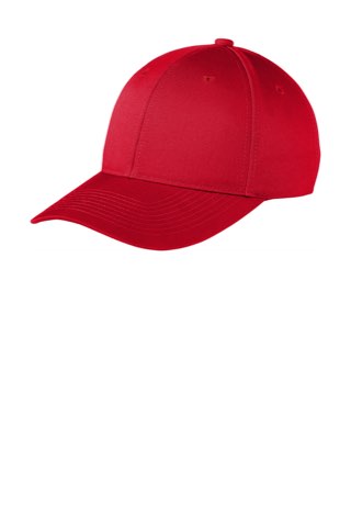 Snapback Fine Twill Cap - Port Authority C801, ready for custom embroidery or printing