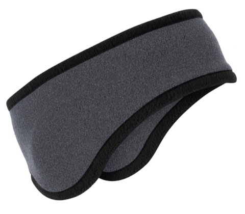 Two-Color Fleece Headband - Port Authority C916, ready for custom embroidery or printing
