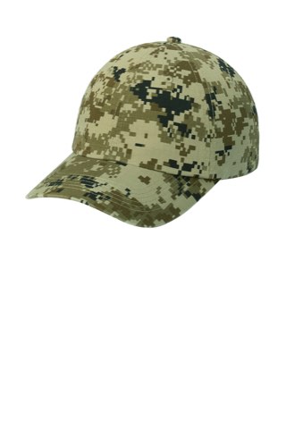 Digital Ripstop Camouflage Cap - Port Authority C925, ready for custom embroidery or printing