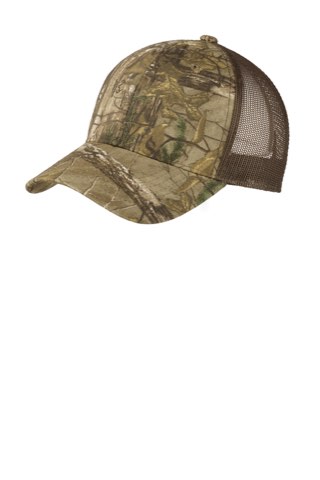 Structured Camouflage Mesh Back Cap - Port Authority C930, ready for custom embroidery or printing