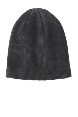 Rib Knit Slouch Beanie - Port Authority C935, ready for custom embroidery or printing