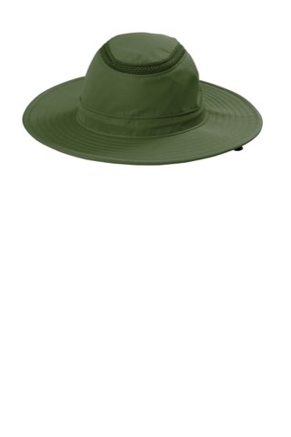 Outdoor Ventilated Wide Brim Hat - Port Authority C947, ready for custom embroidery or printing