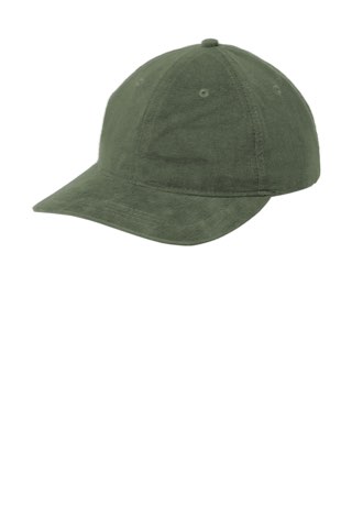 Light Corduroy Dad Cap - Port Authority C973, ready for custom embroidery or printing
