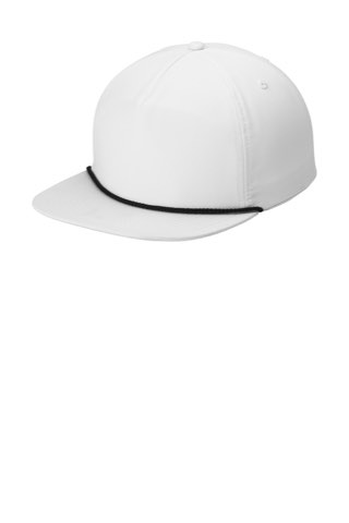 5-Panel Poly Rope Cap - Port Authority C981, ready for custom embroidery or printing