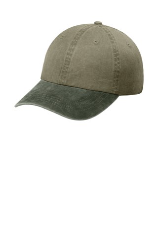Two-Tone Pigment-Dyed Cap - Port Authority CP83, ready for custom embroidery or printing