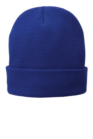 Fleece-Lined Knit Cap - Port Authority CP90L, ready for custom embroidery or printing