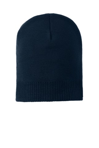 100% Cotton Beanie - Port Authority CP95, ready for custom embroidery or printing