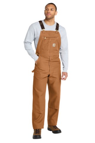 Duck Unlined Bib Overalls - Carhartt CT102776, ready for custom embroidery or printing