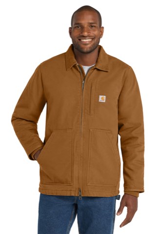 Sherpa-Lined Coat - Carhartt CT104293, ready for custom embroidery or printing