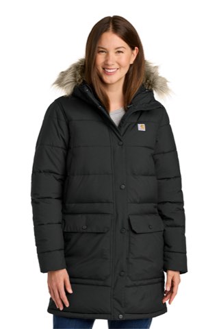 Women's Montana Insulated Hooded Coat - Carhartt CT105456, ready for custom embroidery or printing
