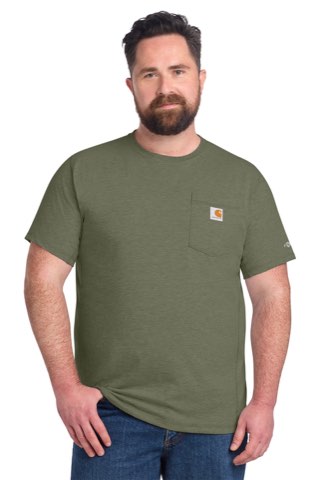 Force Short Sleeve Pocket T-Shirt - Carhartt CT106652, ready for custom embroidery or printing