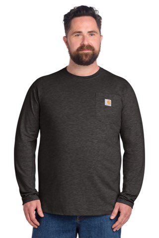 Force Long Sleeve Pocket T-Shirt - Carhartt CT106656, ready for custom embroidery or printing