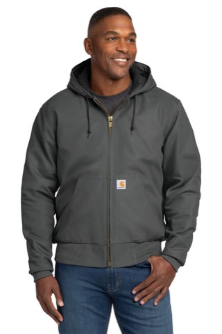 Quilted-Flannel-Lined Duck Active Jac - Carhartt CT106677, ready for custom embroidery or printing