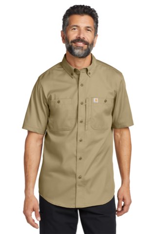 Rugged Professional Series Short Sleeve Shirt - Carhartt CT106688, ready for custom embroidery or printing