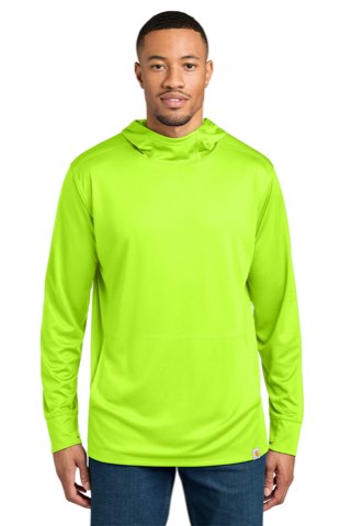 Force Sun Defender Long Sleeve Hooded T-Shirt - Carhartt CT106923, ready for custom embroidery or printing
