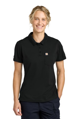 Women's FLD & RSCU Polo - Carhartt CTC12119, ready for custom embroidery or printing